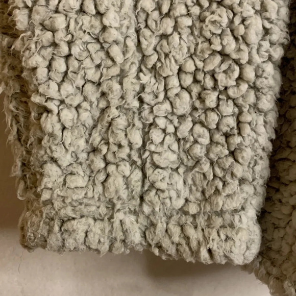 True Grit American Outdoor Co. 1/4 Zip Sherpa Pullover Light Gray Medium - Picture 4 of 10